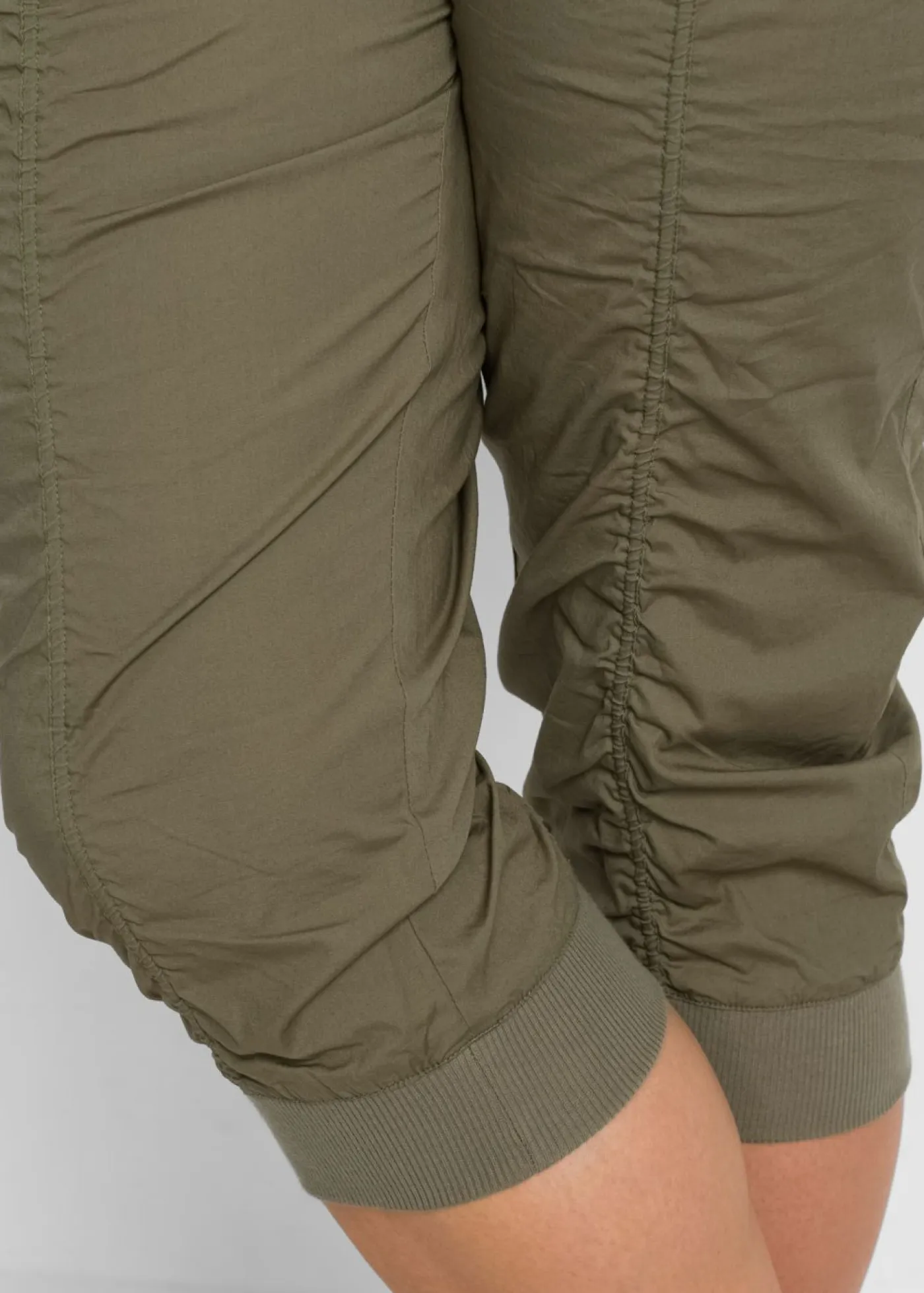 Outlet Pantalón capri de algodón puro Mujer Pantalones