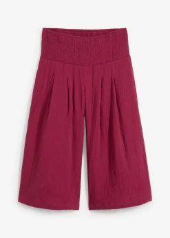 New Pantalón capri de muselina suave Mujer Pantalones