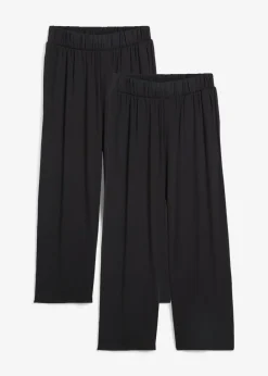 New Pantalón capri de talle alto (2 unidades) Mujer Ropa Cómoda|Pantalones