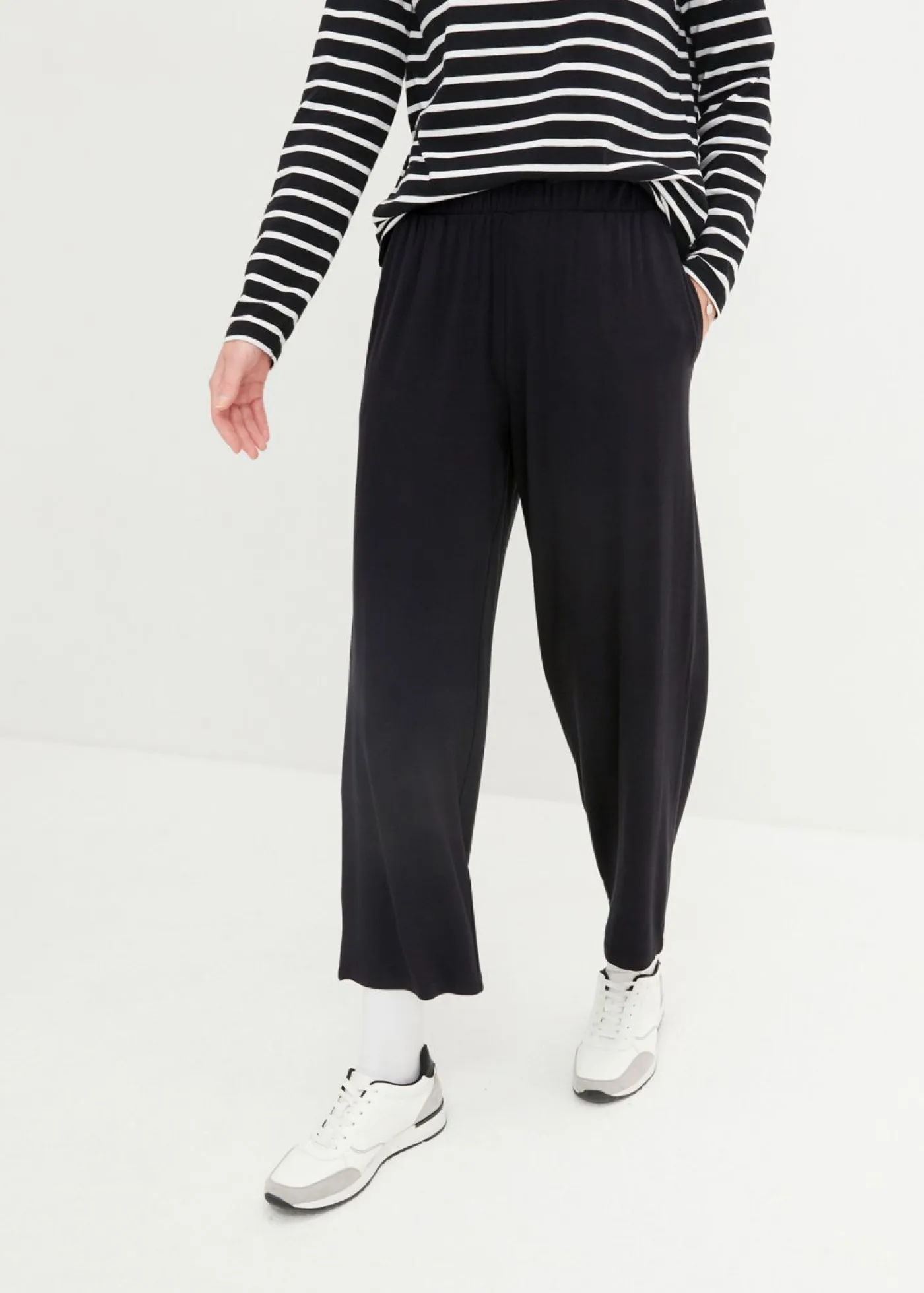 New Pantalón capri de talle alto (2 unidades) Mujer Ropa Cómoda|Pantalones