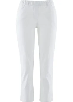 New Pantalón capri sin cierre con elástico Mujer Pantalones|Novedades