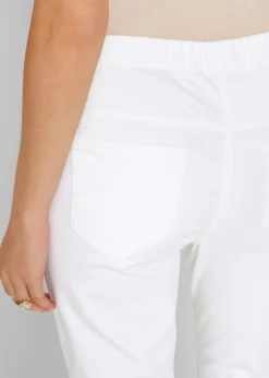 New Pantalón capri sin cierre con elástico Mujer Pantalones|Novedades