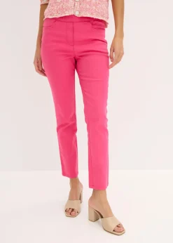 New Pantalón capri sin cierre con elástico Mujer Pantalones|Novedades