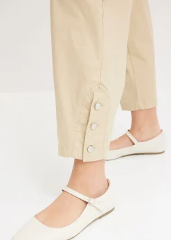 Outlet Pantalón cargo de algodón elástico Mujer Pantalones|Novedades