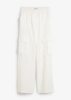 Sale Pantalón cargo de mezcla de lyocell fluido Mujer Pantalones