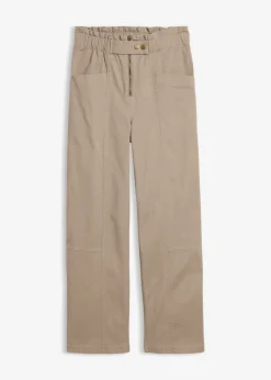 Sale Pantalón cargo de sarga Mujer Pantalones