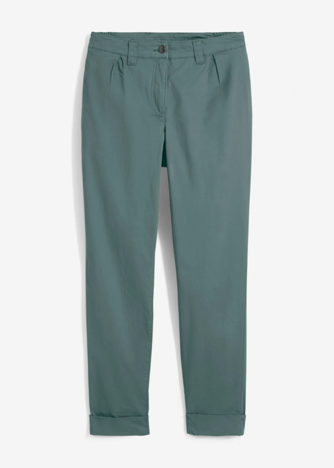 Discount Pantalón chino de algodón hasta el tobillo Mujer Pantalones|Tallas Pequeñas
