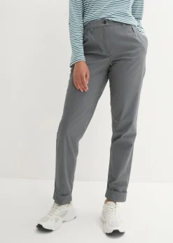 Discount Pantalón chino de algodón hasta el tobillo Mujer Pantalones|Tallas Pequeñas
