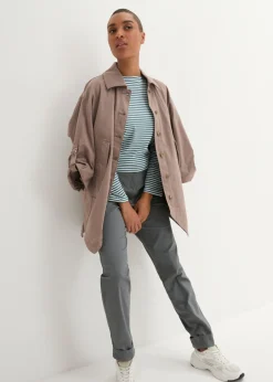 Discount Pantalón chino de algodón hasta el tobillo Mujer Pantalones|Tallas Pequeñas