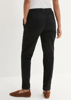 Discount Pantalón chino de algodón hasta el tobillo Mujer Pantalones|Tallas Pequeñas