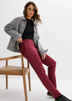 Pantalón chino de mezcla de viscosa Mujer Pantalones