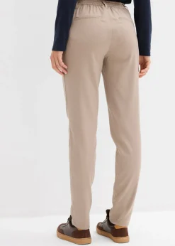 Sale Pantalón chino de mezcla de viscosa Mujer Pantalones