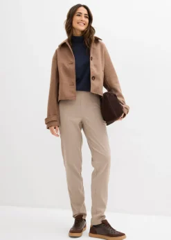 Sale Pantalón chino de mezcla de viscosa Mujer Pantalones