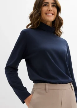 Sale Pantalón chino de mezcla de viscosa Mujer Pantalones