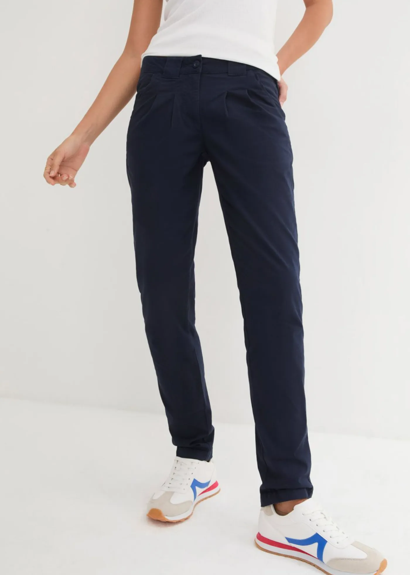 Clearance Pantalón chino elástico Mujer Pantalones|Tallas Pequeñas