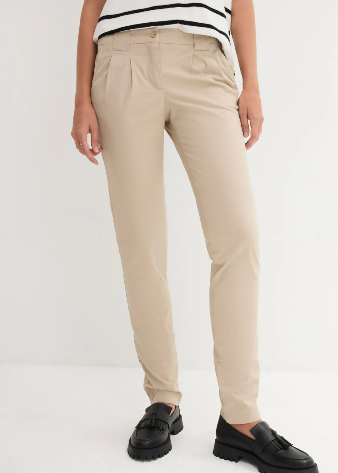 Hot Pantalón chino elástico Mujer Pantalones|Tallas Pequeñas