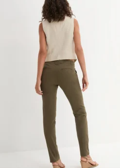 Sale Pantalón chino elástico Mujer Pantalones|Tallas Pequeñas
