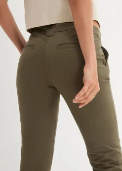 Sale Pantalón chino elástico Mujer Pantalones|Tallas Pequeñas