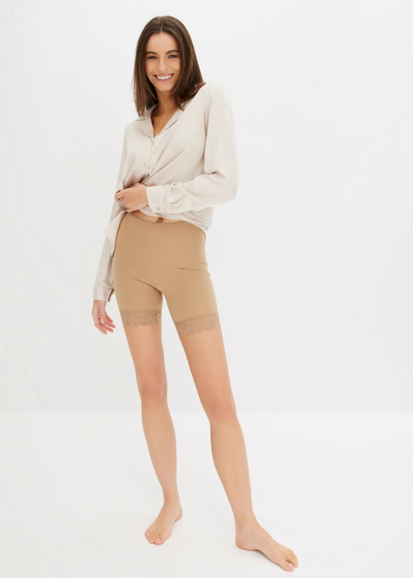 Sale Pantalón ciclista antirrozaduras de material transpirable Mujer Pantalones