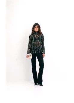 Outlet Pantalón cómodo de Punto di Roma Mujer Pantalones|Tallas Pequeñas