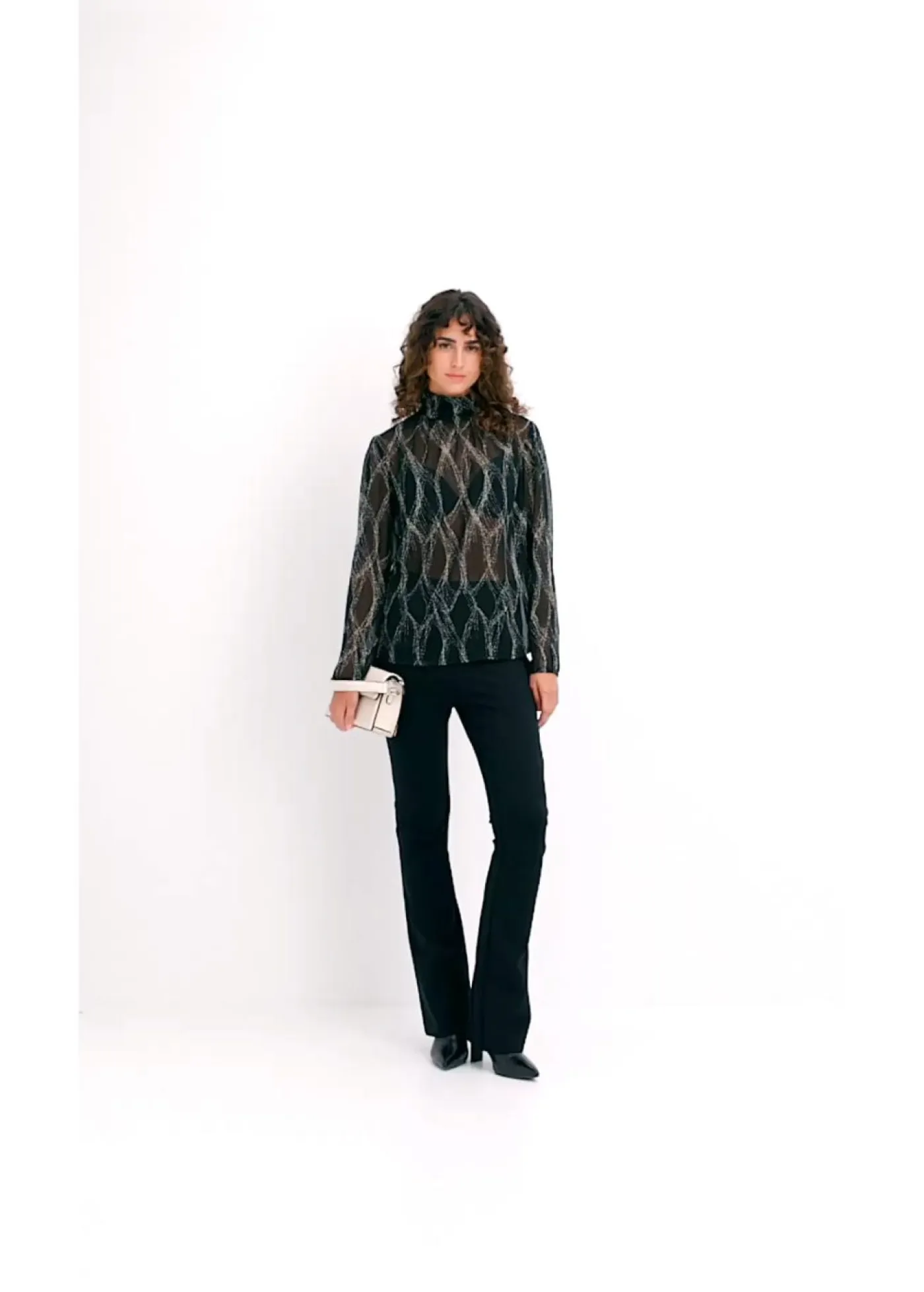 Outlet Pantalón cómodo de Punto di Roma Mujer Pantalones|Tallas Pequeñas