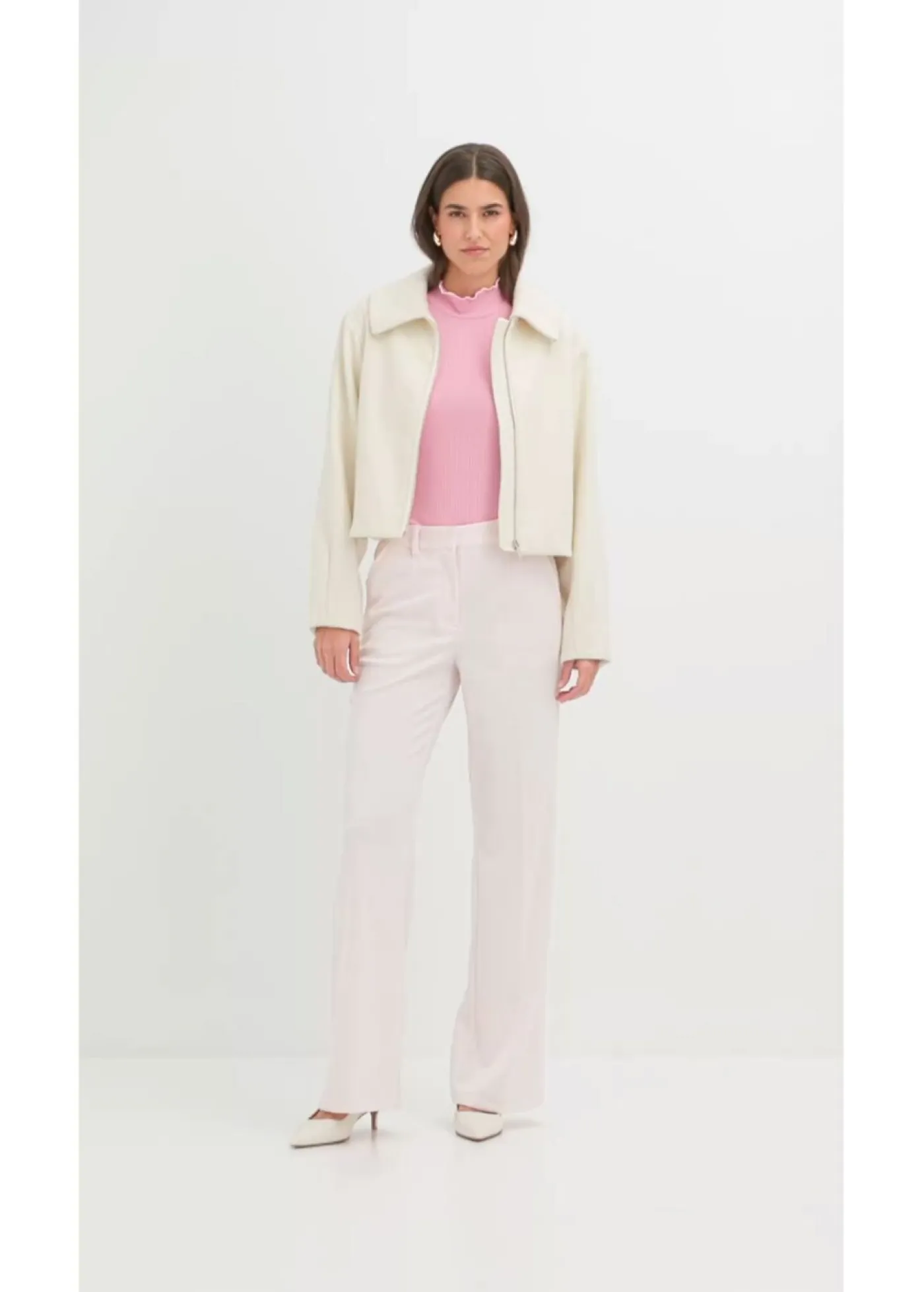 Pantalón con cintura cómoda Mujer Pantalones|Tallas Pequeñas