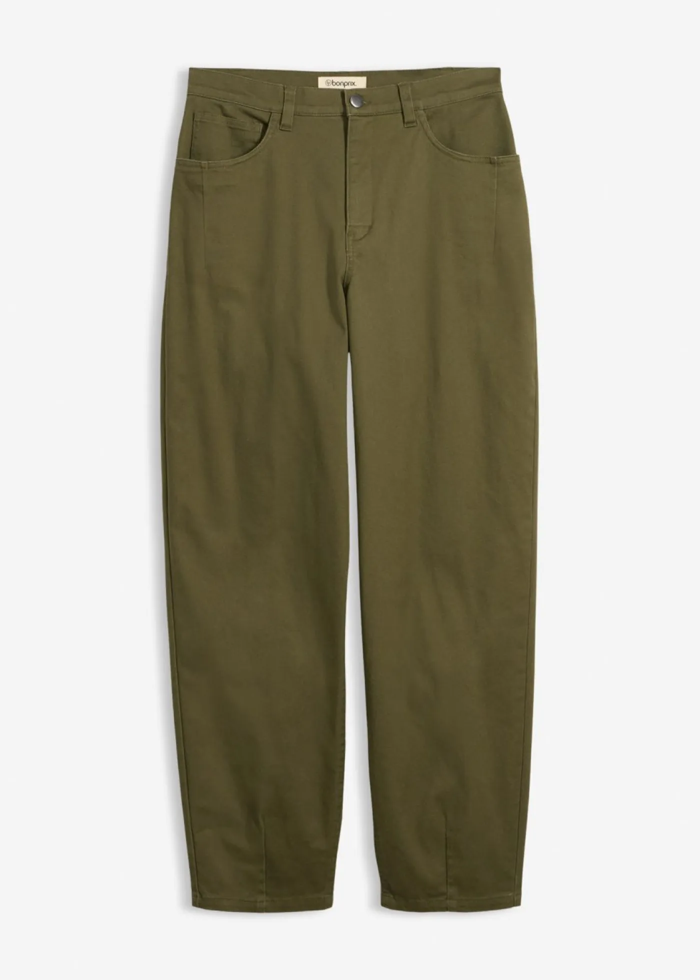 Outlet Pantalón con cinturilla cómoda y corte barrel Mujer Pantalones|Novedades