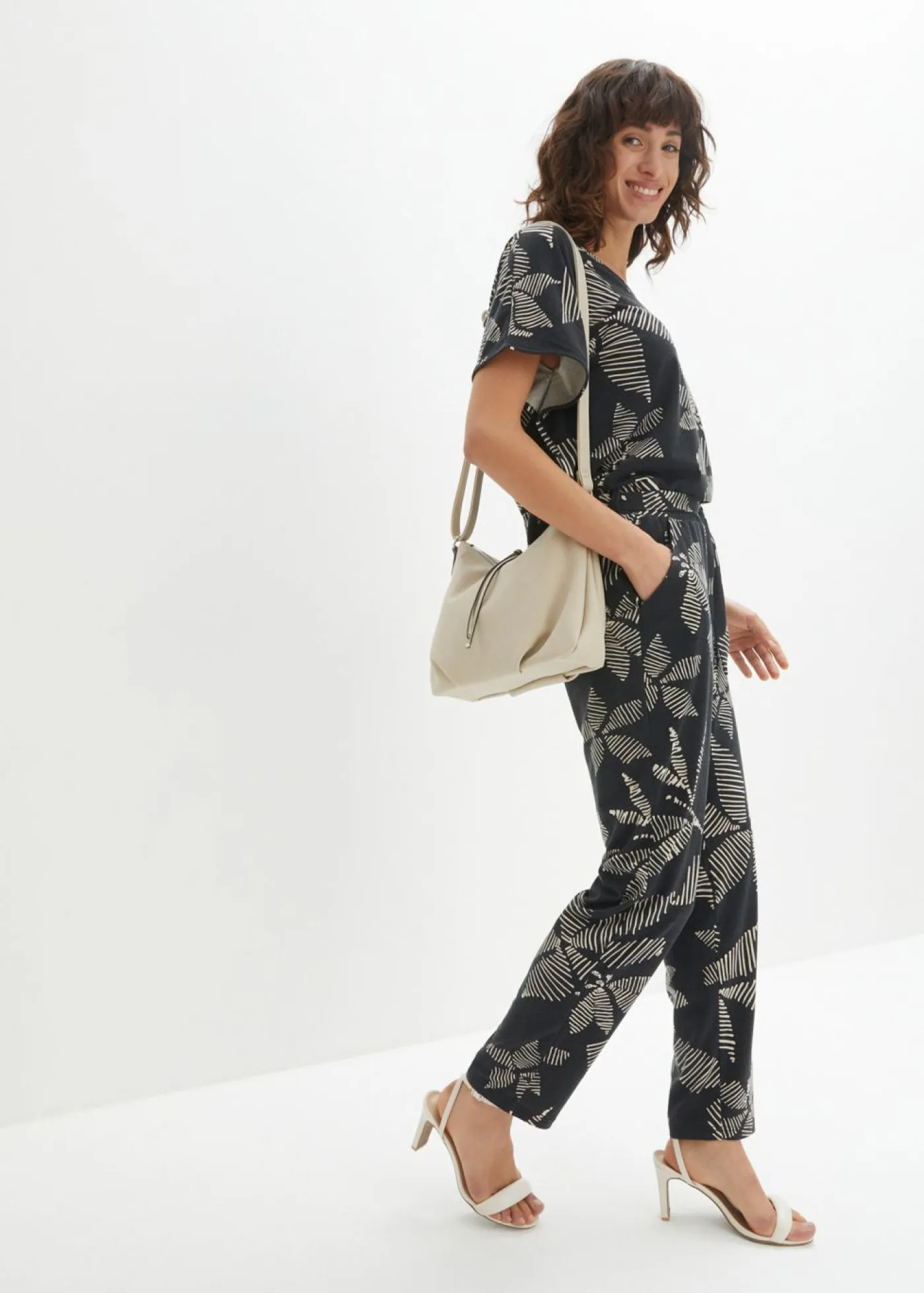 Sale Pantalón con cinturilla elástica Mujer Pantalones