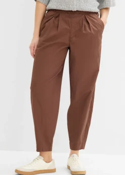 Discount Pantalón con corte barrel y cintura cómoda Mujer Pantalones