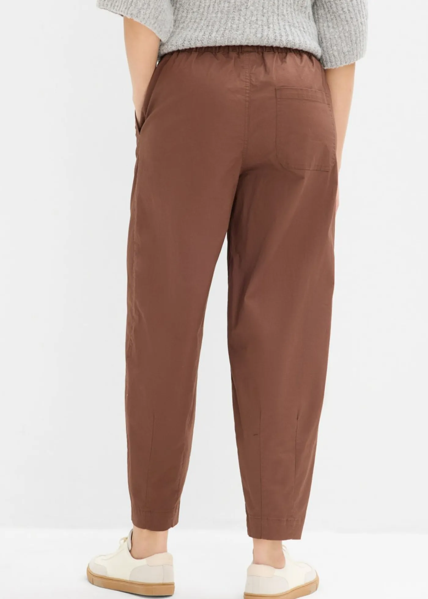 Discount Pantalón con corte barrel y cintura cómoda Mujer Pantalones