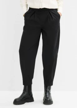 Clearance Pantalón con corte barrel y cintura cómoda Mujer Pantalones