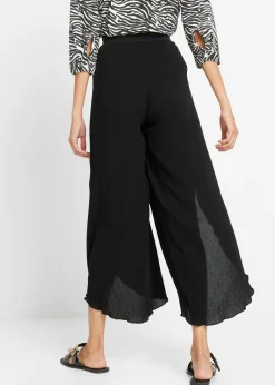 Best Pantalón con efecto arrugado estructurado Mujer Pantalones