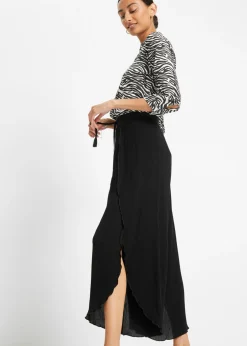 Best Pantalón con efecto arrugado estructurado Mujer Pantalones