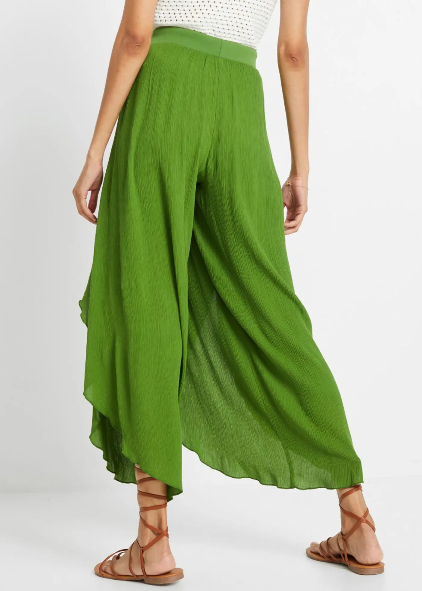 Online Pantalón con efecto arrugado estructurado Mujer Pantalones