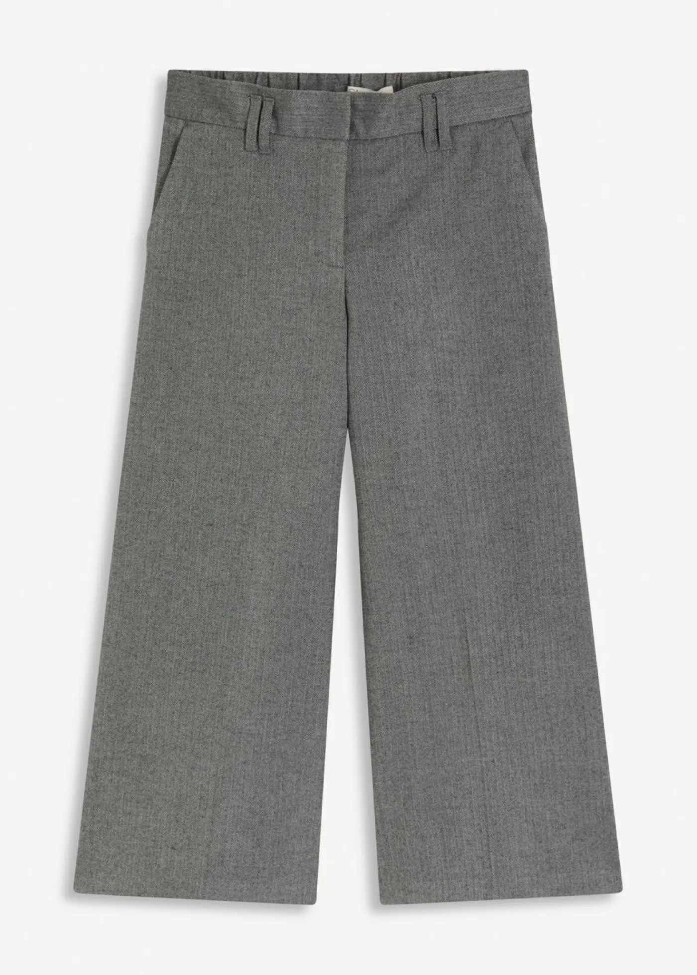 Online Pantalón con espiga en aspecto de lana Mujer Shorts|Pantalones