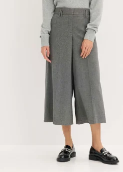Online Pantalón con espiga en aspecto de lana Mujer Shorts|Pantalones