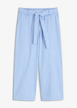 Discount Pantalón con estampado de cuadros vichy Mujer Pantalones