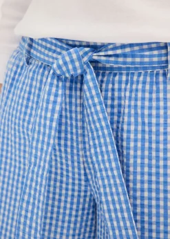 Discount Pantalón con estampado de cuadros vichy Mujer Pantalones