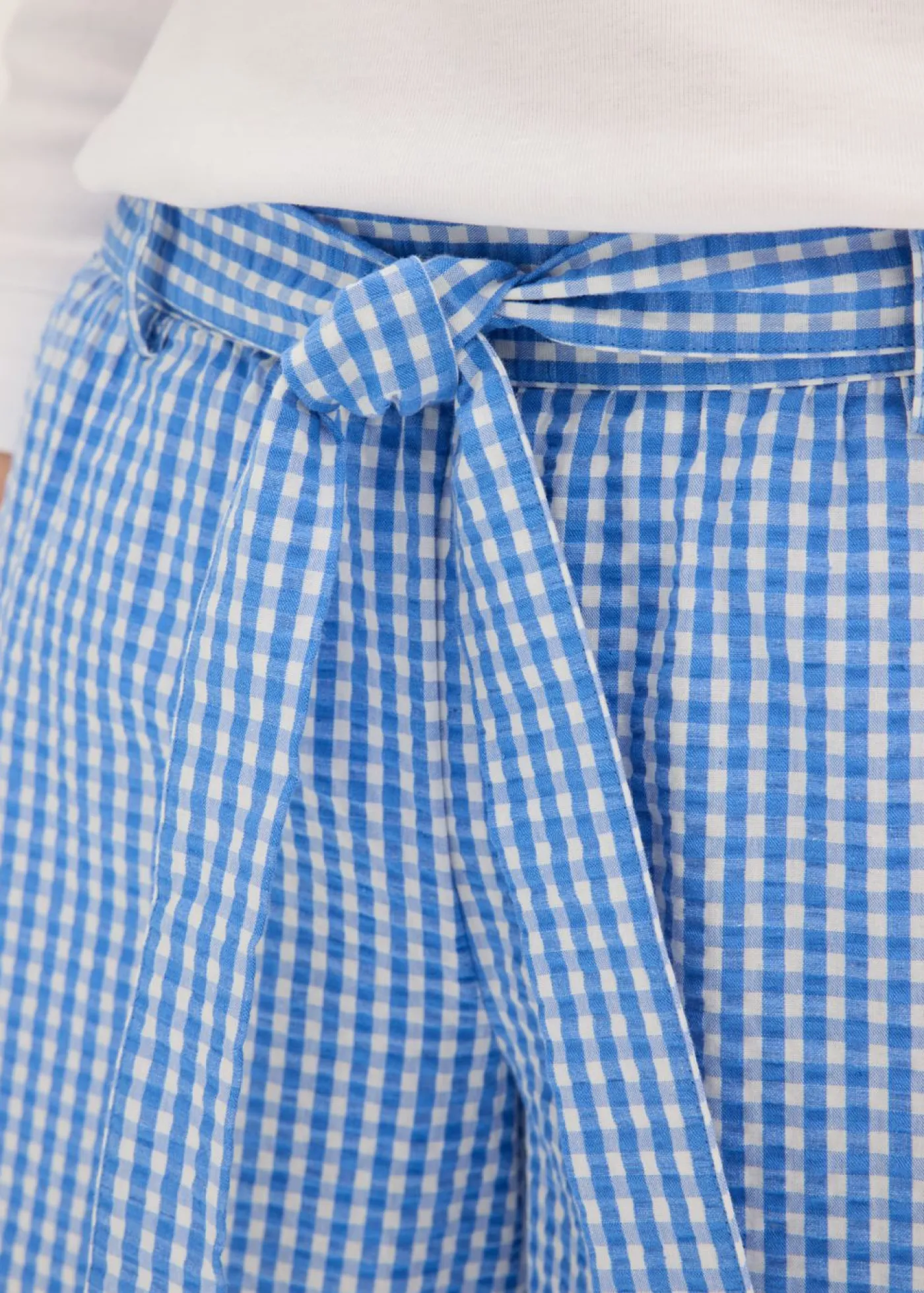Discount Pantalón con estampado de cuadros vichy Mujer Pantalones