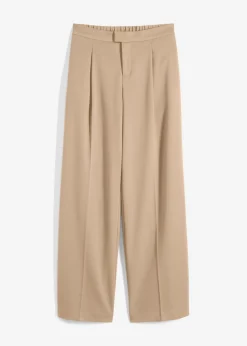 Hot Pantalón con pinzas y cinturilla cómoda Mujer Pantalones