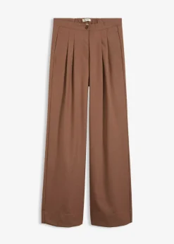 Discount Pantalón con pinzas y cinturilla cómoda Mujer Pantalones