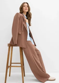 Discount Pantalón con pinzas y cinturilla cómoda Mujer Pantalones