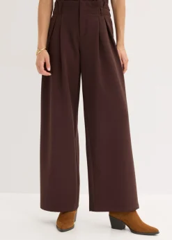 Sale Pantalón con pinzas y cinturilla cómoda Mujer Pantalones
