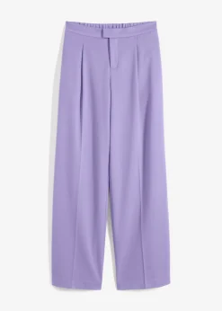 Outlet Pantalón con pinzas y cinturilla cómoda Mujer Pantalones