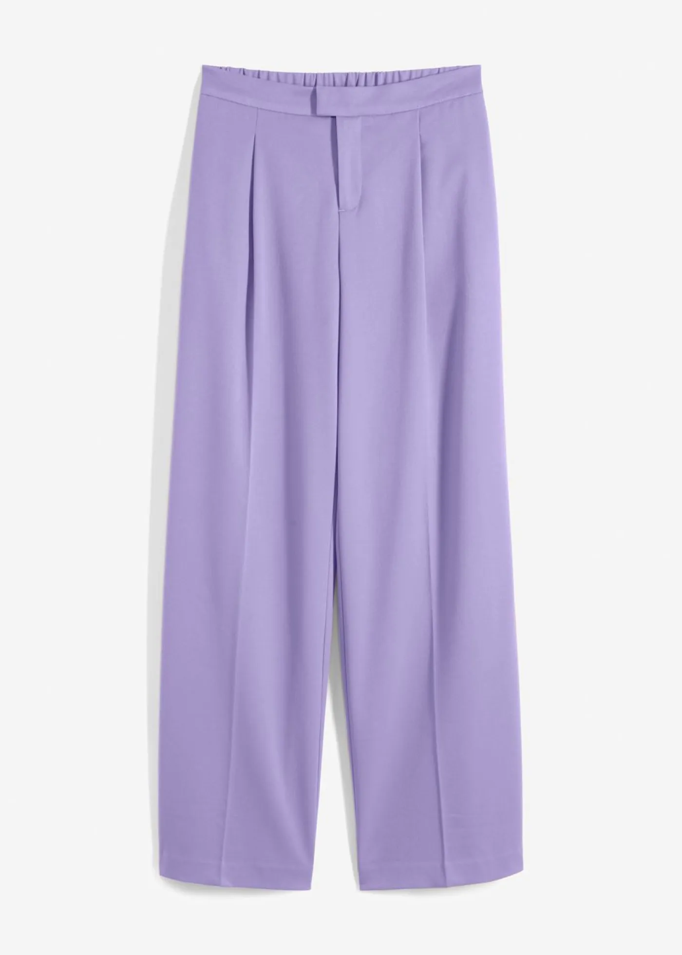 Outlet Pantalón con pinzas y cinturilla cómoda Mujer Pantalones
