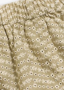 Hot Pantalón corto con bordado calado Mujer Shorts|Pantalones