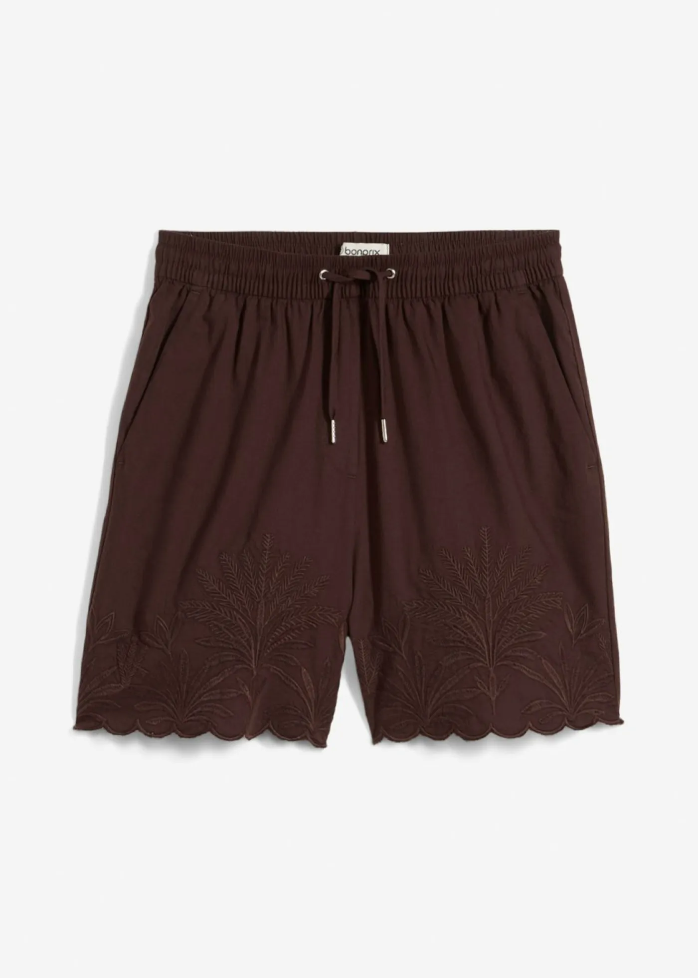 Pantalón corto con contenido de seda Mujer Premium|Shorts