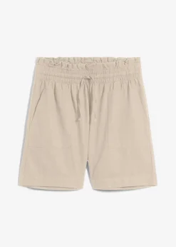 Sale Pantalón corto con lino Mujer Shorts|Pantalones