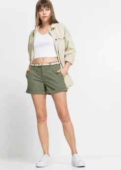 Discount Pantalón corto de algodón Mujer Shorts|Pantalones