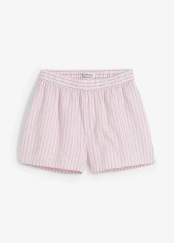 Sale Pantalón corto de algodón puro Mujer Shorts|Pantalones
